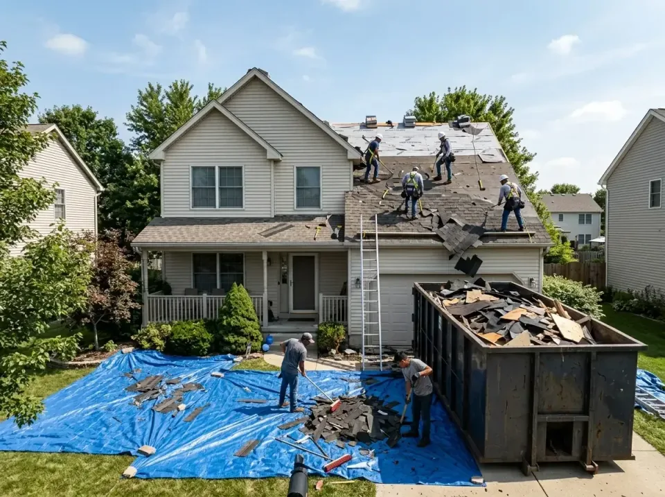roof-replacement-debris-remova-004 — frequently asked questions, Cheapest Dumpster Rentals in East Moline, IL